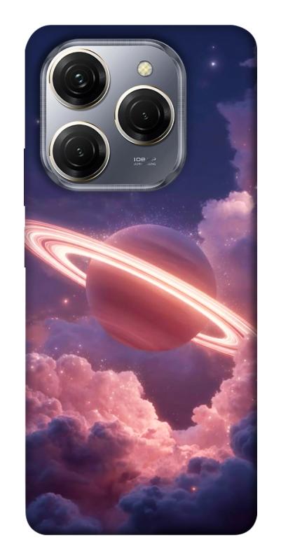 Чехол itsPrint Pink Saturn для TECNO Spark 20 Pro, космос, купить оптом с доставкой