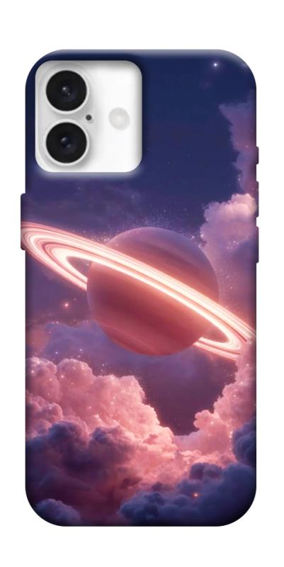 Чехол itsPrint Pink Saturn для Apple iPhone 16 Plus (6.7"), космос, купить оптом с доставкой