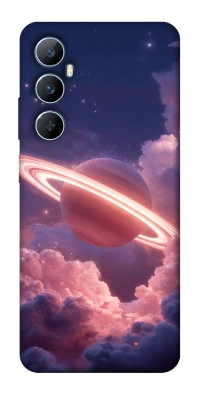 Чехол itsPrint Pink Saturn для Realme C65 4G, космос, купить оптом с доставкой