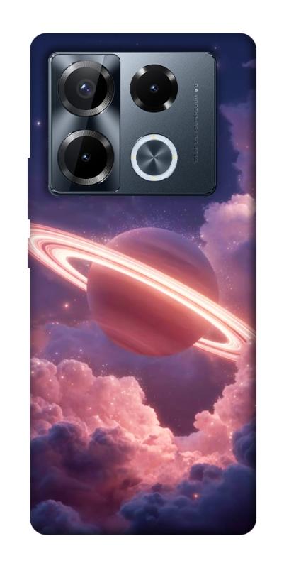 Чехол itsPrint Pink Saturn для Infinix Note 40 Pro 4G, космос, купить оптом с доставкой
