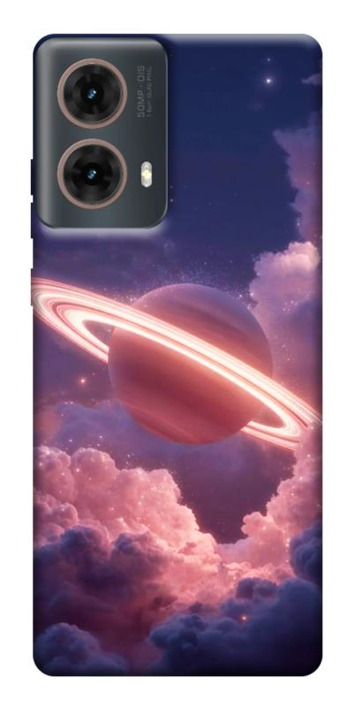 Чехол itsPrint Pink Saturn для Motorola Moto G85, космос, купить оптом с доставкой