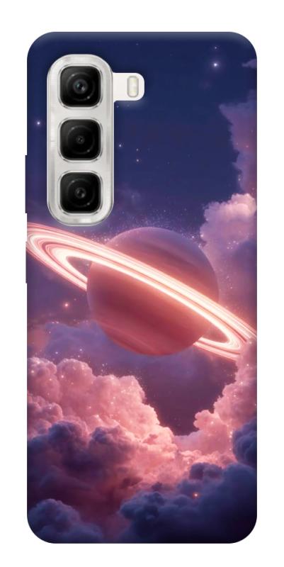 Чехол itsPrint Pink Saturn для Infinix Hot 50 4G, космос, купить оптом с доставкой