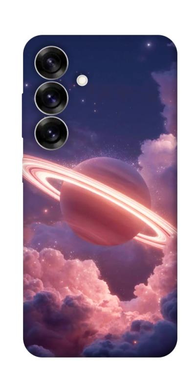 Чехол itsPrint Pink Saturn для Samsung Galaxy S25, космос, купить оптом с доставкой