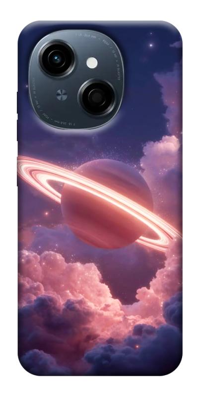 Чехол itsPrint Pink Saturn для TECNO Spark Go 1, космос, купить оптом с доставкой