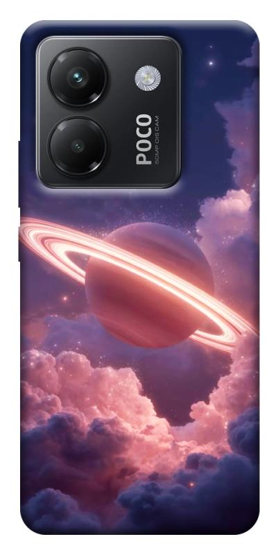 Чехол itsPrint Pink Saturn для Xiaomi Poco M7 Pro 5G, космос, купить оптом с доставкой
