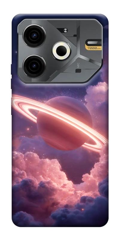 Чехол itsPrint Pink Saturn для TECNO Pova 6 Neo (LI6), космос, купить оптом с доставкой