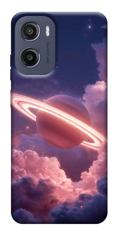 Чехол itsPrint Pink Saturn для Motorola Moto G05, космос, купить оптом с доставкой