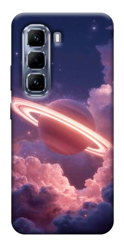 Чехол itsPrint Pink Saturn для Infinix Hot 50 Pro, космос, купить оптом с доставкой