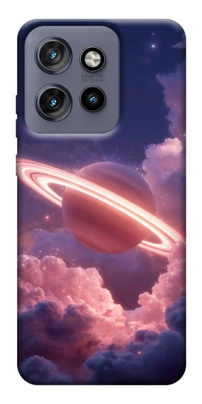 Чехол itsPrint Pink Saturn для Motorola Edge 50 Neo, космос, купить оптом с доставкой