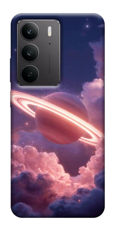 Чехол itsPrint Pink Saturn для Realme C75, космос, купить оптом с доставкой