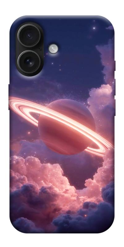 Чехол itsPrint Pink Saturn для Apple iPhone 17 (6.3"), космос, купить оптом с доставкой
