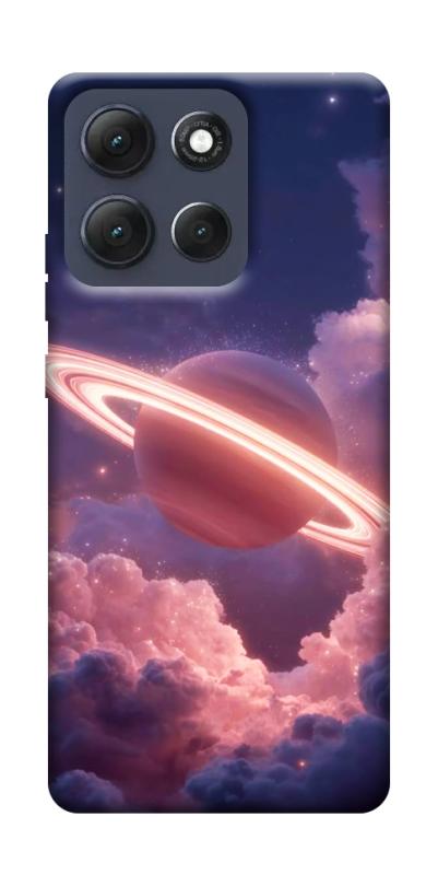 Чехол itsPrint Pink Saturn для Motorola Moto G86 Power, космос, купить оптом с доставкой