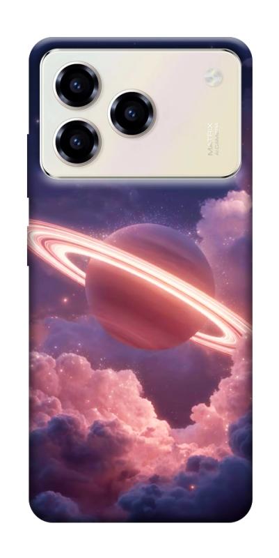 Чехол itsPrint Pink Saturn для ZTE Blade A76, космос, купить оптом с доставкой