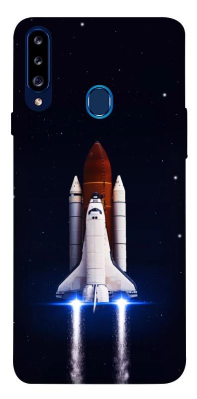 Чохол itsPrint Rocket launch для Samsung Galaxy A20s, космос, купити оптом з доставкою