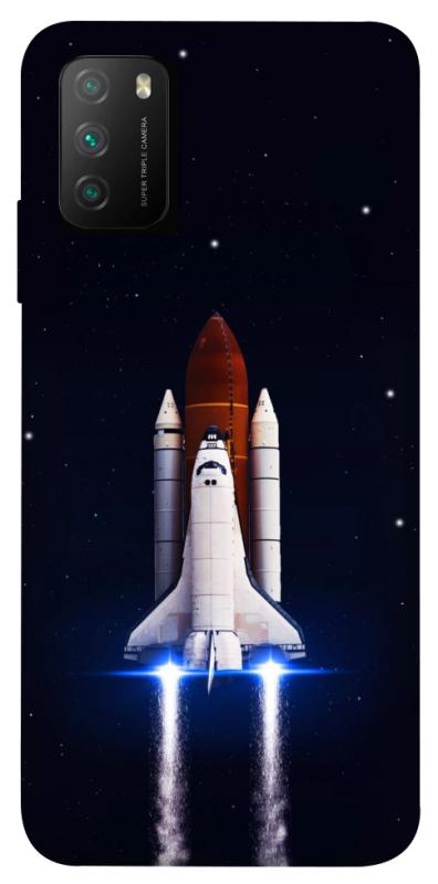 Чехол itsPrint Rocket launch для Xiaomi Poco M3, космос, купить оптом с доставкой