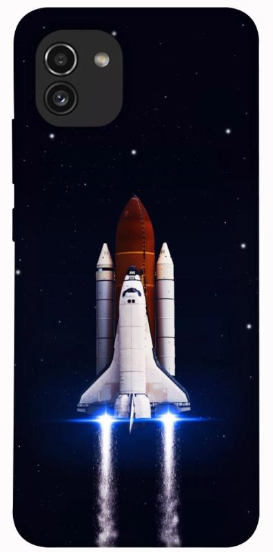 Чохол itsPrint Rocket launch для Samsung Galaxy A03, космос, купити оптом з доставкою