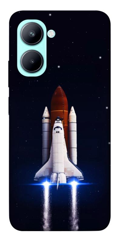 Чехол itsPrint Rocket launch для Realme C33, космос, купить оптом с доставкой