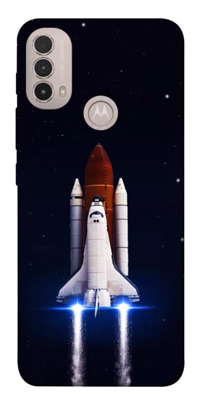 Чохол itsPrint Rocket launch для Motorola Moto E40, космос, купити оптом з доставкою
