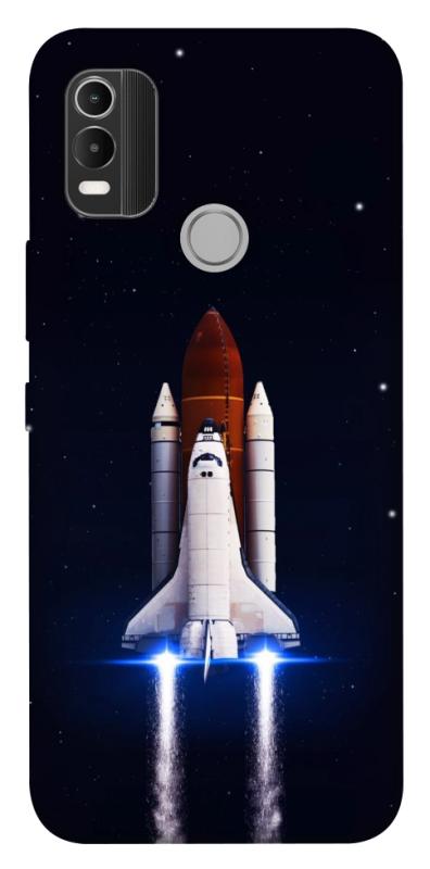 Чехол itsPrint Rocket launch для Nokia C21 Plus, космос, купить оптом с доставкой