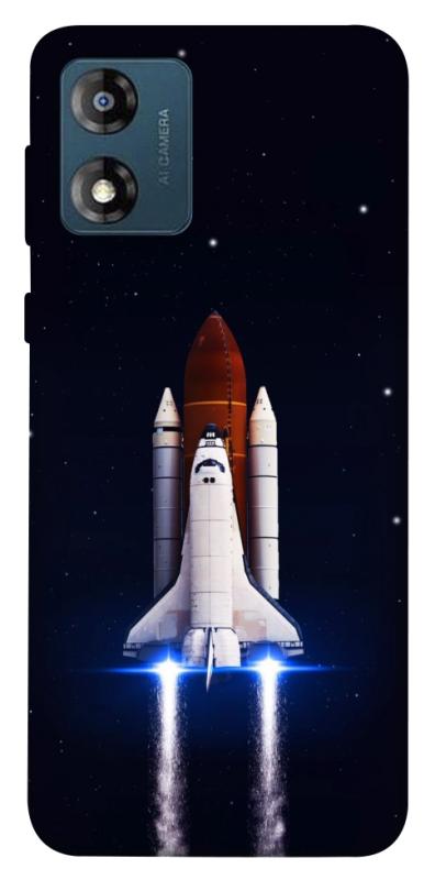 Чохол itsPrint Rocket launch для Motorola Moto E13, космос, купити оптом з доставкою