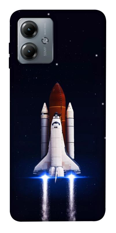 Чехол itsPrint Rocket launch для Motorola Moto G14, космос, купить оптом с доставкой