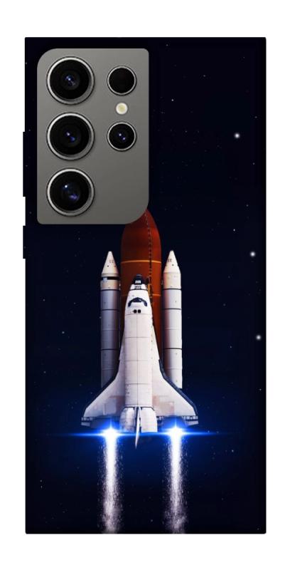 Чехол itsPrint Rocket launch для Samsung Galaxy S24 Ultra, космос, купить оптом с доставкой