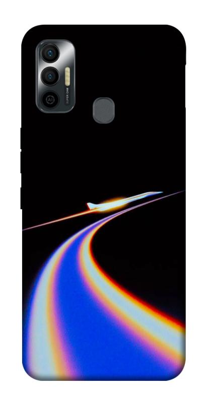 Чехол itsPrint Spaceship trail для TECNO Spark 7, космос, купить оптом с доставкой