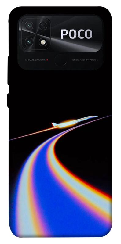 Чехол itsPrint Spaceship trail для Xiaomi Poco C40, космос, купить оптом с доставкой