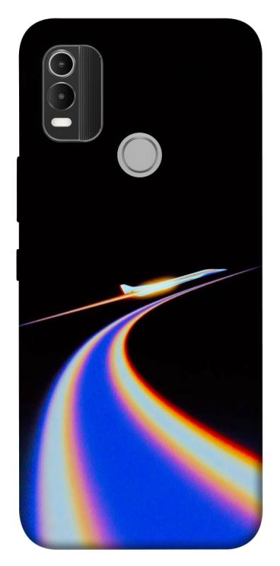 Чехол itsPrint Spaceship trail для Nokia C21 Plus, космос, купить оптом с доставкой