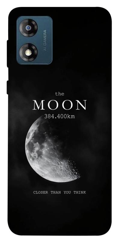 Чехол itsPrint The moon для Motorola Moto E13, космос, купить оптом с доставкой