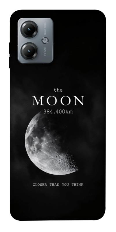 Чехол itsPrint The moon для Motorola Moto G14, космос, купить оптом с доставкой