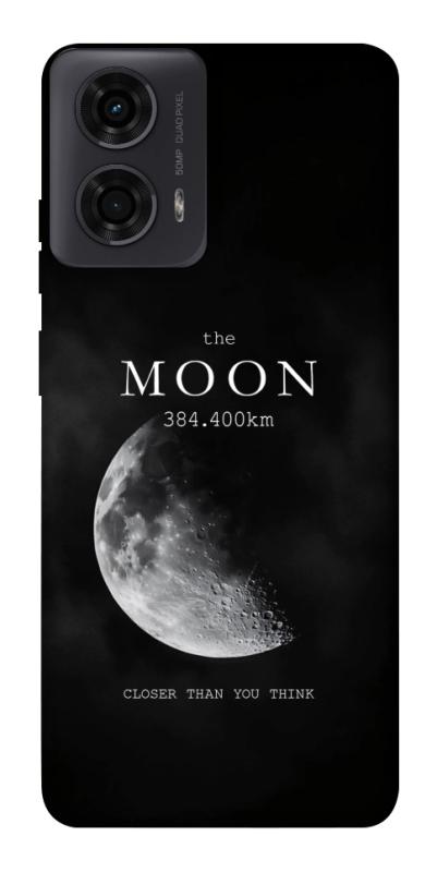Чехол itsPrint The moon для Motorola Moto G24, космос, купить оптом с доставкой