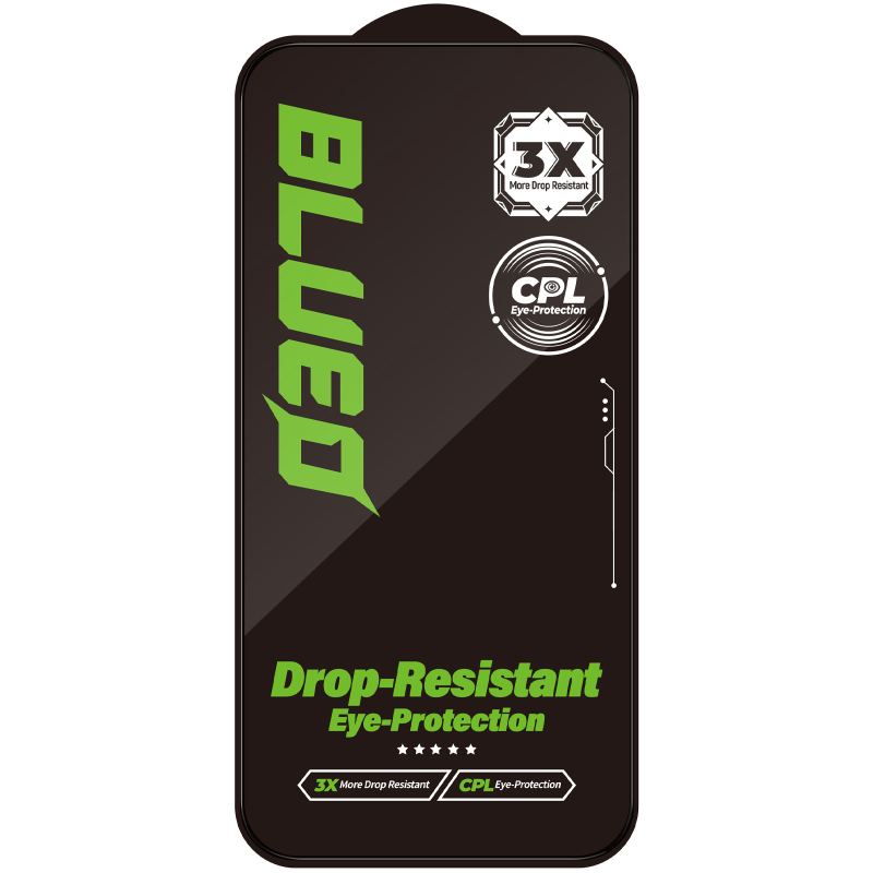 Защитное 2.5D стекло Blueo Drop-Resistant (35+ KG) для Apple iPhone 17 Pro Max / 16 Pro Max 6.9 на картинке №2