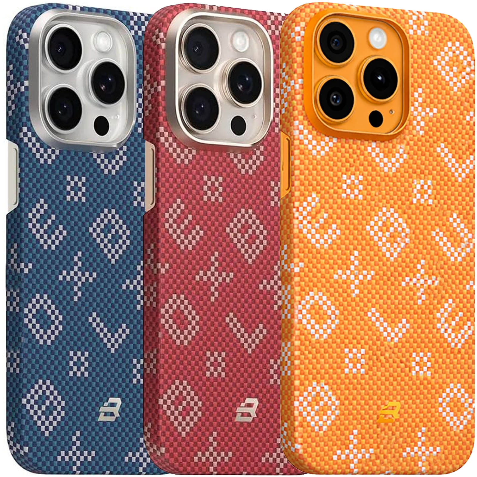 TPU+PC чехол Blueo Gilded Tactile Woven with Magnetic Fit для Apple iPhone 15 Pro Max (6.7"), TPU+PC, купить оптом с доставкой