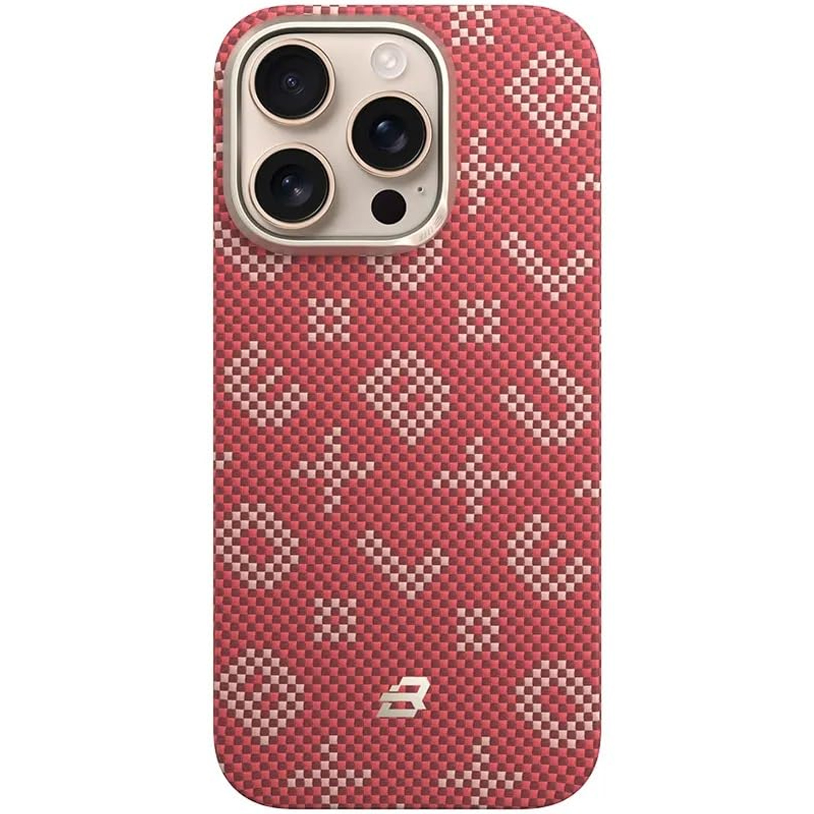 TPU+PC чехол Blueo Gilded Tactile Woven with Magnetic Fit для Apple iPhone 15 Pro Max (6.7"), Red 1, TPU+PC, купить оптом с доставкой
