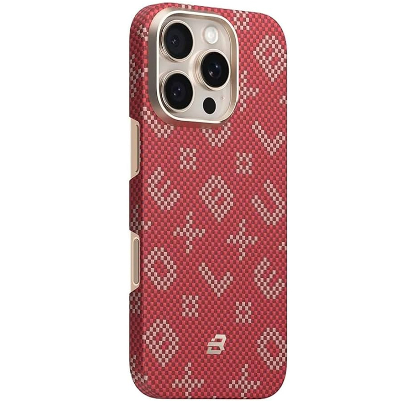 TPU+PC чехол Blueo Gilded Tactile Woven with MagSafe для Apple iPhone 16 Pro (6.3) на картинке №1