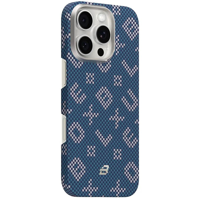 TPU+PC чехол Blueo Gilded Tactile Woven with MagSafe для Apple iPhone 16 Pro Max (6.9) на картинке №1