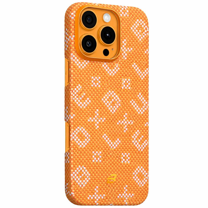 TPU+PC чехол Blueo Gilded Tactile Woven with MagSafe для Apple iPhone 16 Pro Max (6.9) на картинке №1