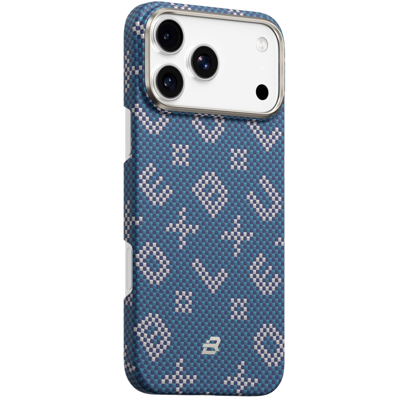 TPU+PC чехол Blueo Gilded Tactile Woven with MagSafe для Apple iPhone 17 Pro (6.3) на картинке №1