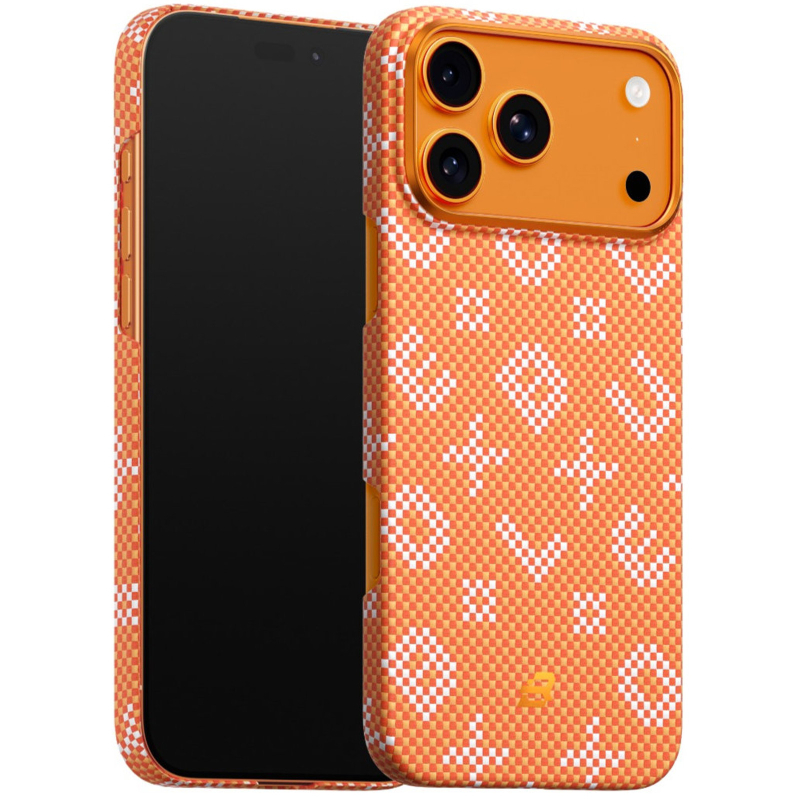 TPU+PC чехол Blueo Gilded Tactile Woven with MagSafe для Apple iPhone 17 Pro (6.3) на картинке №3