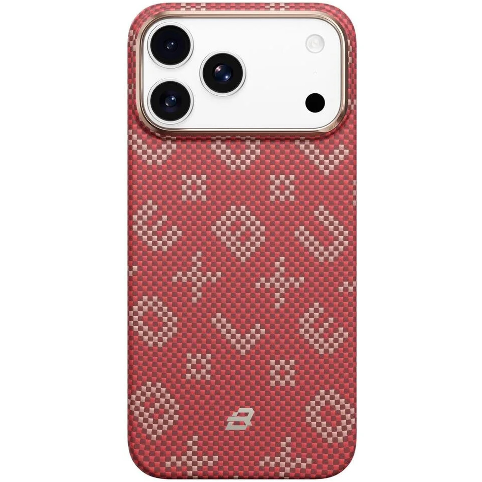TPU+PC чехол Blueo Gilded Tactile Woven with Magnetic Fit для Apple iPhone 17 Pro (6.3"), Red 2, TPU+PC, купить оптом с доставкой