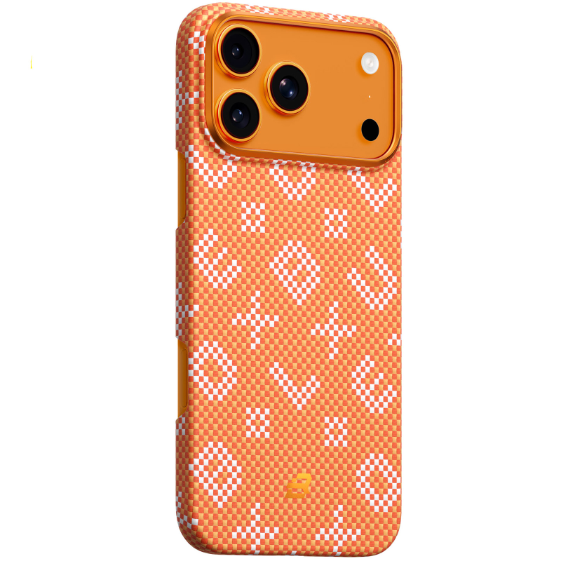 TPU+PC чехол Blueo Gilded Tactile Woven with Magnetic Fit для Apple iPhone 17 Pro Max (6.9"), Orange, TPU+PC, купить оптом с доставкой