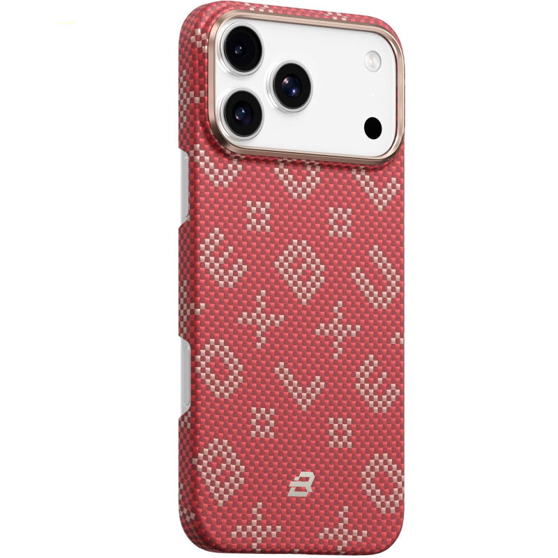 TPU+PC чехол Blueo Gilded Tactile Woven with MagSafe для Apple iPhone 17 Pro Max (6.9) на картинке №1