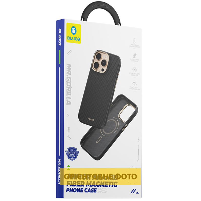 TPU+PC чехол Blueo Aramid Fiber with Magnetic Fit для Apple iPhone 16 Pro Max (6.9"), Black 1, TPU+PC, купить оптом с доставкой
