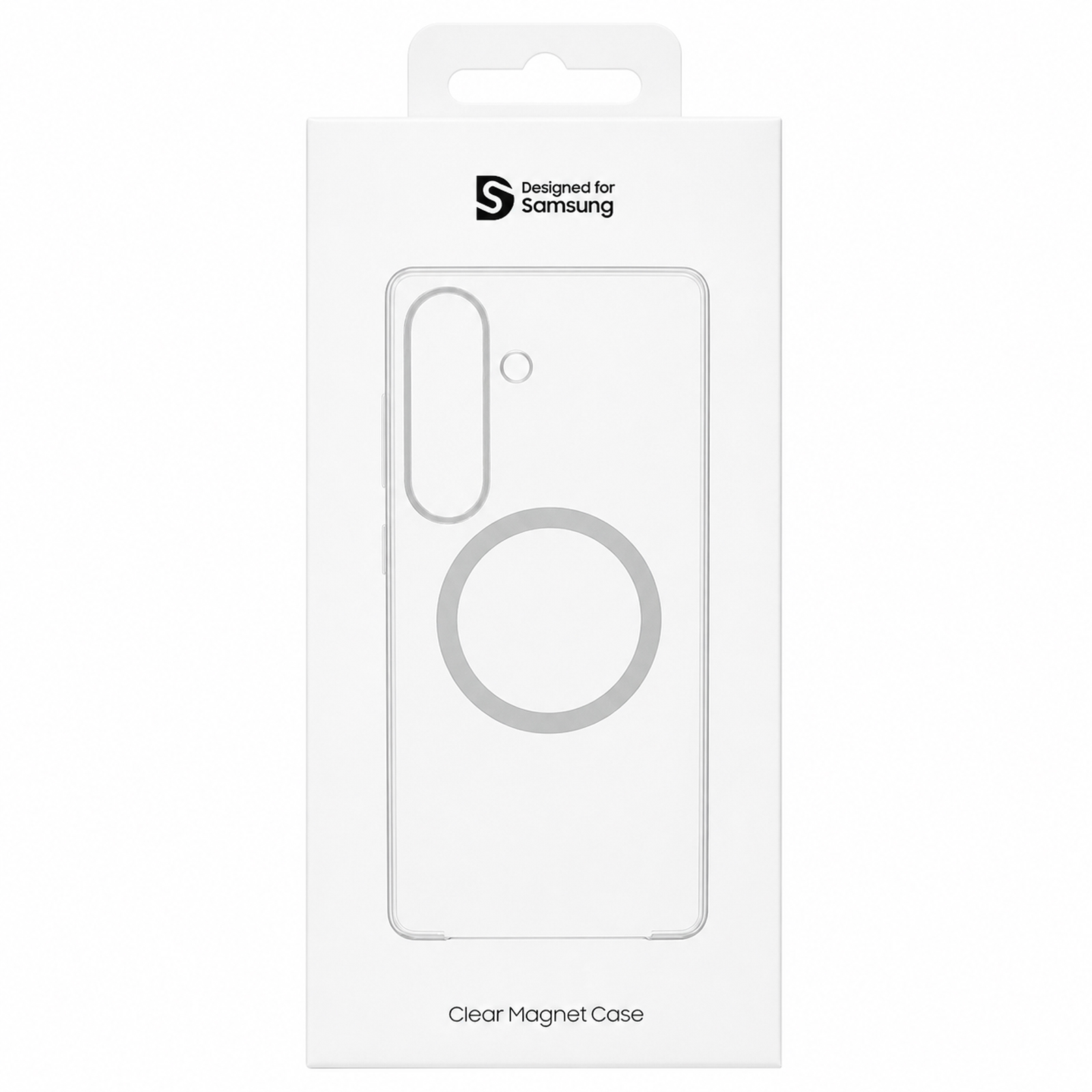 Чехол PC Clear Magnet Case (AAA) with Magnetic Fit для Samsung Galaxy S26, Clear / White 4, Пластик, купить оптом с доставкой