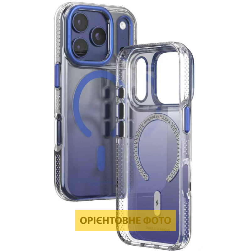 Чехол TPU+PC Puloka Resplendent with MagSafe для Apple iPhone 16 Pro Max (6.9"), Blue 1, TPU+PC, купить оптом с доставкой