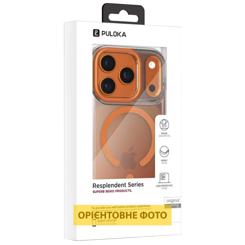 Чехол TPU+PC Puloka Resplendent with MagSafe для Apple iPhone 17 (6.3") 1, TPU+PC, купить оптом с доставкой