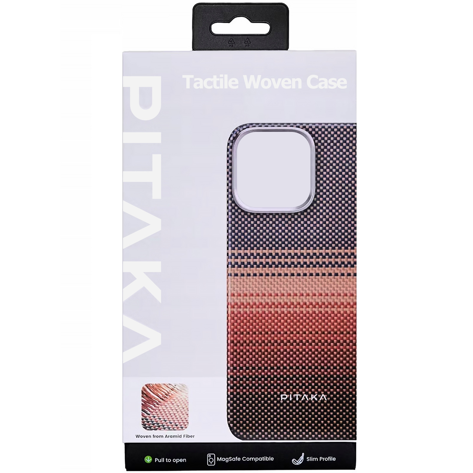 Чехол Aramid Fiber PTK Premium with MagSafe (NFC) для Apple iPhone 15 Pro Max (6.7"), Sunset 2, Карбон, купить оптом с доставкой