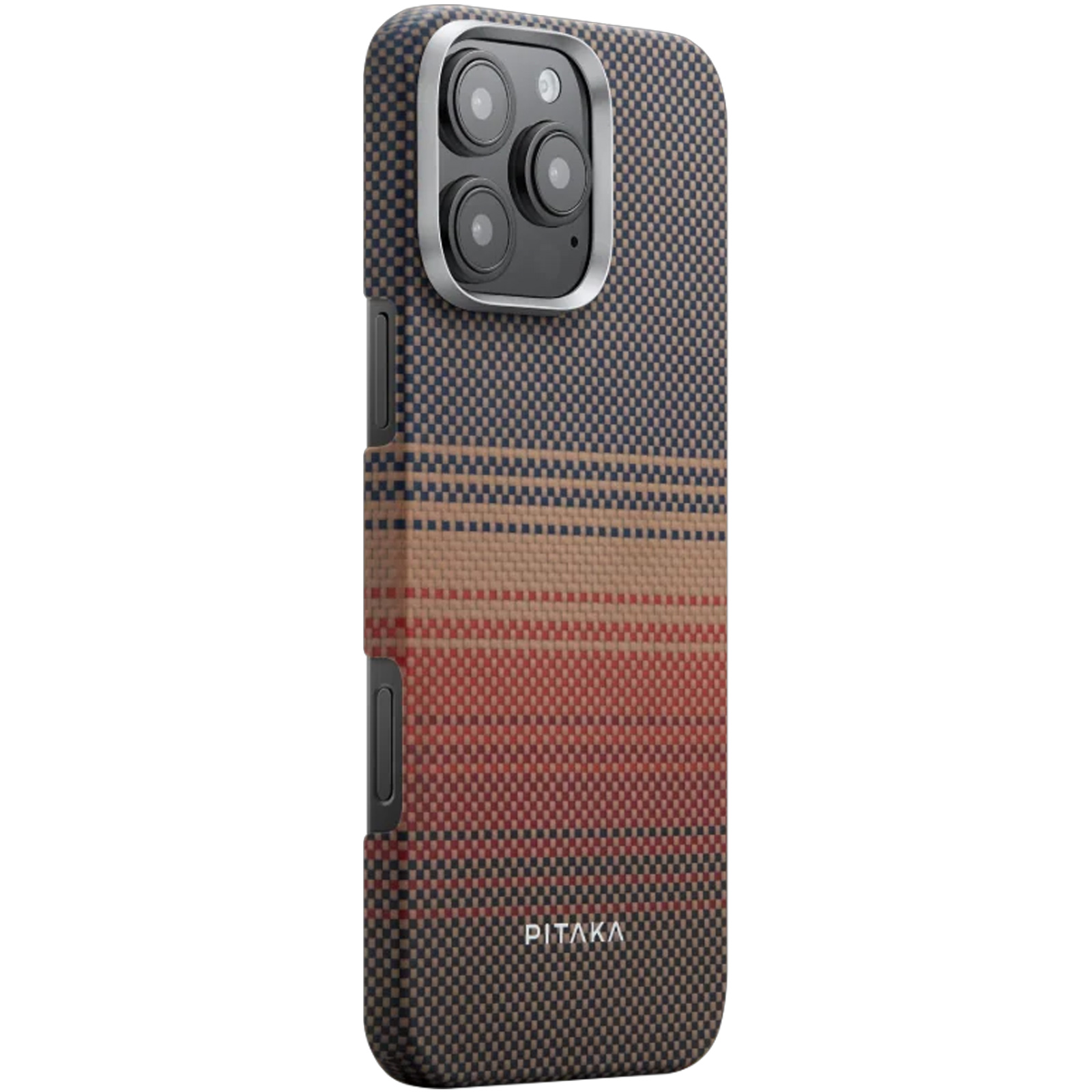 Чехол Aramid Fiber PTK Premium with MagSafe (NFC) для Apple iPhone 16 Pro (6.3"), Sunset, Карбон, купить оптом с доставкой