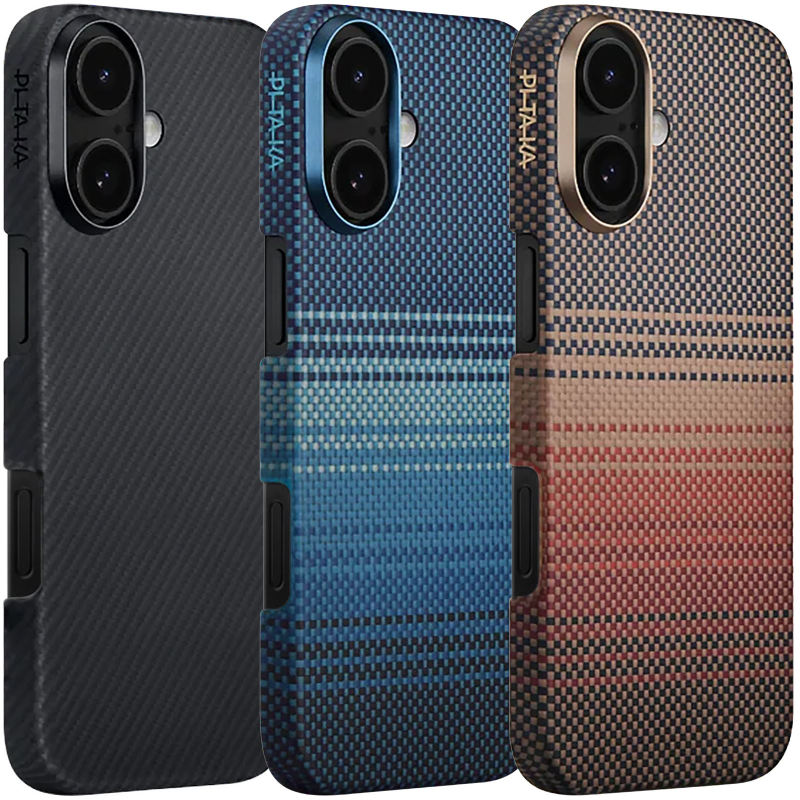 Чехол Aramid Fiber PTK Premium with MagSafe (NFC) для Apple iPhone 17 (6.3"), Карбон, купить оптом с доставкой
